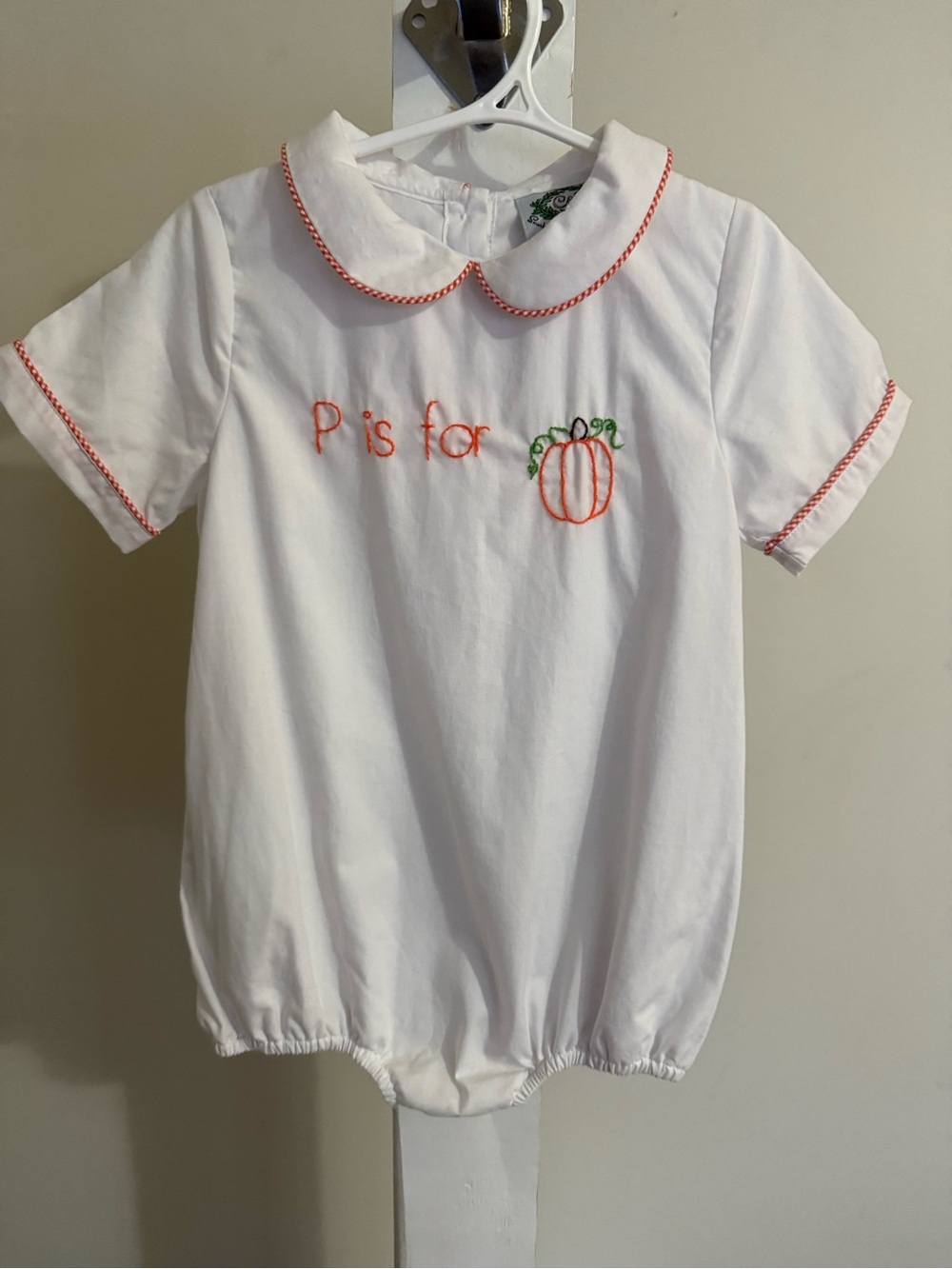 Cecil & Lou “P is for Pumpkin” Bubble Romper